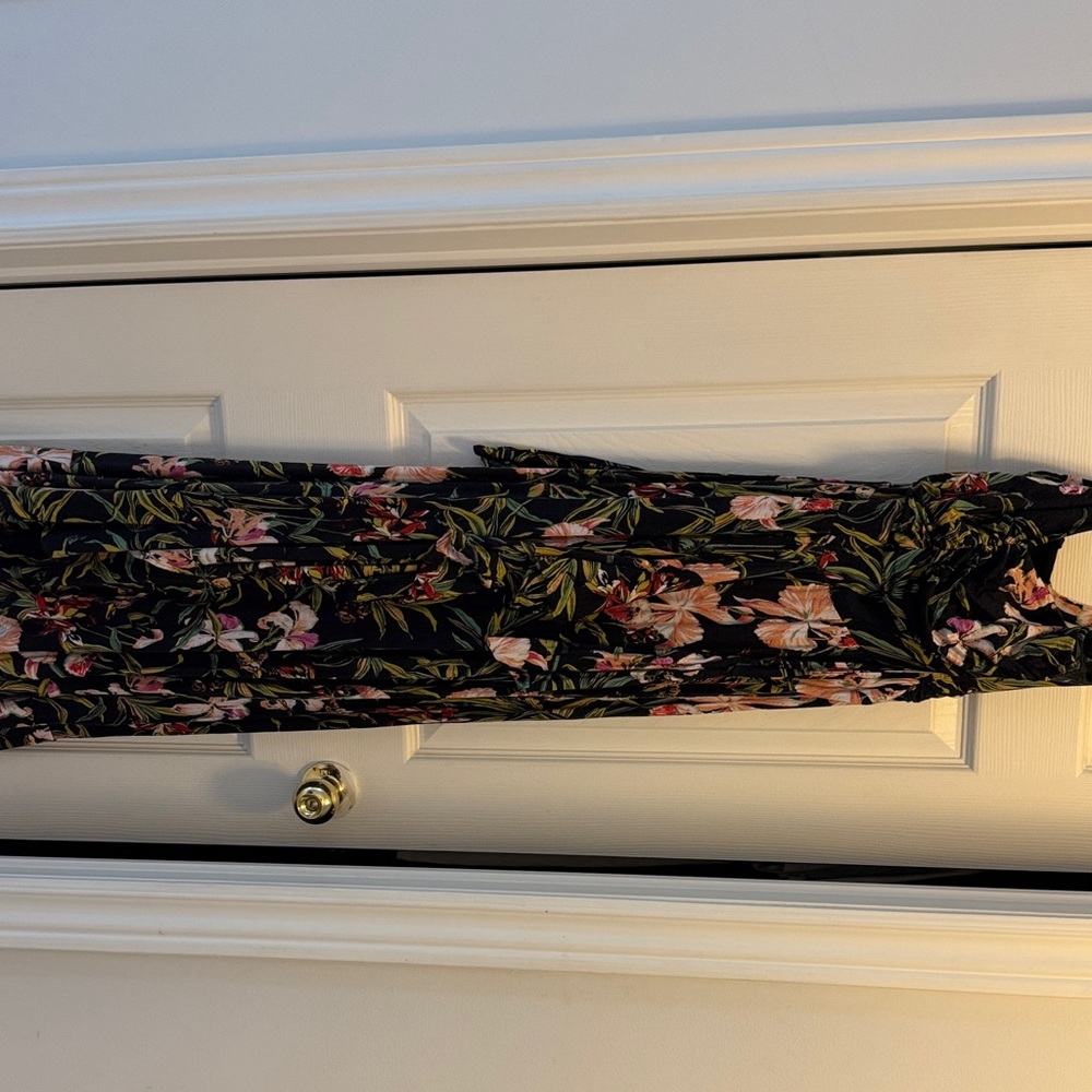 Floral Black Maxi Dress